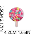 Lollipop embroidery patch for clothes and bags measuring 5.5cm by 4.2cm with dimensions - No.40-Lollipop