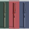 Stylos plumes mats vert foncé, rouges et bleu marine avec poignée ergonomique et clip en U - Set de 3 Rétro Rouge/Bleu/Vert