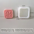 Square silicone mold for DIY soap and candles featuring Chinese lucky character motif - No Taboos