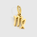 Pendentif Vierge en or mat avec bélière ovale pour la création de bijoux DIY - Vierge / Acier