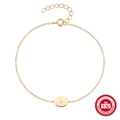 Elegant S925 sterling silver gold bracelet with sparkling star pendant on white background - 925 Silver / Gold