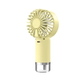 Tragbarer gelber Sprühventilator mit USB-C-Anschluss und durchsichtigem Wassertank - SL610 (Gelb) / Gelb