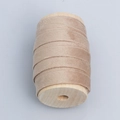 Ruban en velours double face taupe sur bobine en bois pour accessoires de cheveux DIY - 5 Mètres / Chair / Style de bobine en bois