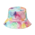 Bob tie-dye arc-en-ciel avec finition vernie brillante pour un look urbain tendance - Style Tie-Dye Arc-en-ciel Miroir Laser