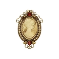 Deep Red Gem Scroll Style (XD7577-1)
