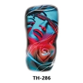 Waterproof temporary tattoo sticker TH-286 featuring artistic neon female portrait - Th-286 / 210*148mm