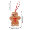 Addobbo di pan di zenzero in peluche con lettera T, altezza 11 cm e larghezza 8,5 cm - 11x8,5 cm / Modello T