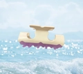 Elegante molletta per capelli in acetato beige e viola per acconciature alla francese - 8# Tipo T Viola