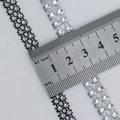 Ruban de strass en plastique 8mm noir et argent pour décoration de Noël DIY - Autres Tailles Personnalisables