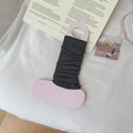 Calentadores de punto acanalado gris oscuro estilo ballet en un colgador rosa - Talla única / gris oscuro