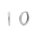 Orecchini a cerchio geometrici minimalisti in argento sterling 925 lucido lucente - Diametro Interno 6mm / Argento