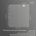 Transparent B5 9-hole 2-pocket card sleeves for photocard binders with vertical loading - Irregular B5 9 Holes Vertical 2-Pocket Pages 10 Sheets 135#