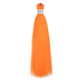 Mèches de cheveux synthétiques EZ braid orange vif de 26 pouces pour tresses faciles - Orange (FR ORANGR#)