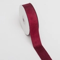 Ruban en velours rouge foncé double face pour cadeaux de Noël et travaux manuels DIY - 2,5cm de Large * 5 Yards de Long / Bordeaux