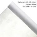 Milk cotton flower wrapping paper in creamy white finish, 23g density, 58cm by 10 yards roll - 23g Korean Milk Cotton (58cm*10 Yards) / Milky White