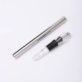 Asta refrigerante per vino 3 in 1 in acciaio inox con versatore trasparente - Bastoncino refrigerante per vino con tappo (sacchetto OPP)