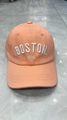 Pink coral baseball cap with BOSTON 1630 white embroidery for children and street dance - Kids (2-8 Years) / BOSTON Orange