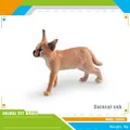 Modello in miniatura realistico di cucciolo di caracal in plastica marrone per collezioni - Cucciolo di caracal (8g)