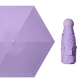 Compact purple folding umbrella with UV coating and matching storage handle sleeve - Without Box / 6 Ribs Ordinary Black Glue / Light Purple