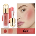 Détails du fard à joues liquide mat et teinte à lèvres 01 avec échantillons et maquillage - 01# Rose Clair