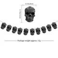 Halloween scary skull garland banner decoration with 12x8cm vintage textured skulls - Bloody Skull Garland