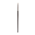 Detail eye makeup brush with soft beige bristles, silver ferrule and slim black handle - Tapered Detail Brush (White Pony Hair)