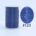Deep blue waxed cord spool for DIY jewelry making with braided texture detail, color #123 - 123 Navy Blue / 1.0mm 160m