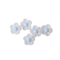 Perline a fiore in acrilico smerigliato celeste per creazioni di gioielli fai-da-te - Fiore Blu