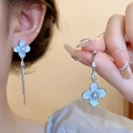 Light Blue Clover Tassel Style (32# Silver Pin)