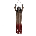 Beige Black Hair Yellow Blood Clothes Hanging Ghost