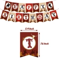 Western cowboy themed Happy Birthday paper banner set for party wall decoration - Banner