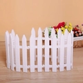 Valla de PVC blanco entrelazada para escenas de árboles de Navidad y bordes decorativos - Estilo Liso / 30X10cm