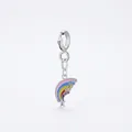Ciondolo arcobaleno in argento S925 lucido con stella per creazione di gioielli - Stile Arcobaleno in Argento Sterling S925