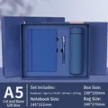 A5 Notebook + Pen + Vacuum Cup Gift Set Blue