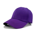 Classic dark purple baseball cap with six-panel structure and curved brim design - M (56-58cm) / Purple