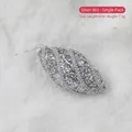 8cm silver glitter nut-shaped Christmas ornament for festive tree decoration - Silver Nut Ornament