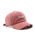 Gorra de béisbol rosa roja con bordado Awesome 3D blanco y correa trasera ajustable - Ajustable / Rosa rojo