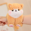 Cute Shiba Inu plush slap bracelet toy in orange and white soft fur for children - Shiba Inu 23cm