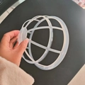 White dome plastic frame for baseball cap laundry bag to prevent deformation - Old Plastic Frame (Single Buy) / White