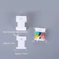 White cardboard hair clip display card with bow pattern and size measurements - Kp671 5.5*7cm Bow-shaped Claw Clip Cardstock (approx. 100 Sheets)
