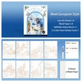 European building theme portable watercolor painting kit with paint and brush set - Meet European Style