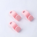 Platzsparende hellrosa Kunststoff-Kleiderbügel-Verbindungshaken im 3er-Set - Rosa