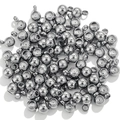 Bulk silver stainless steel stopper beads with loop for DIY jewelry making - Cross Type - Steel Color