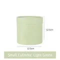 Mini light green cylindrical flower box for Christmas bouquets in size 12.5x12.5cm - 12.5*12.5CM / Green