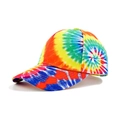 Colorful tie-dye baseball cap with vibrant gradient print and adjustable fit for sun protection - Colorful Tie Dye