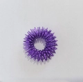 Mini purple spring acupressure finger massage ring made of high-quality coiled wire - Purple