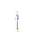 Rainbow stainless steel dinner fork 14cm length with polished colorful finish - Small Fork / AB Color