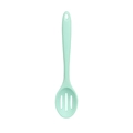 Schiumarola in silicone verde menta per pentole antiaderenti con foro per appendere - Cucchiaio Forato / Verde Menta