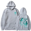 Sweat à capuche gris To Live For the Hope of it All avec imprimé palmier et papillon - S / Hauts / Gris clair (Motif 2)