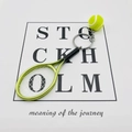 Mini tennis racket keychain with yellow ball pendant in green and black color variant - 4.8cm*3.8cm / Threaded Tennis Green